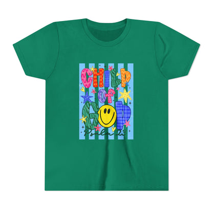Child of God Youth T‑Shirt — Colorful Smiley Faith Tee