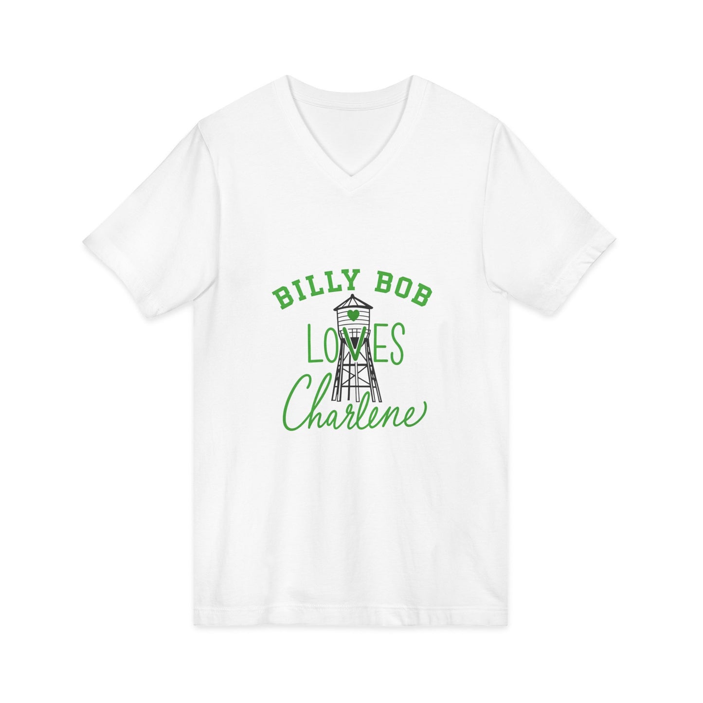 Personalized 'Billy Bob Loves Charlene' V-Neck Tee