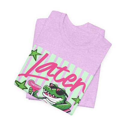 Later Alligator T‑Shirt — Retro Lounge Crocodile Tee