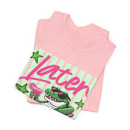 Later Alligator T‑Shirt — Retro Lounge Crocodile Tee
