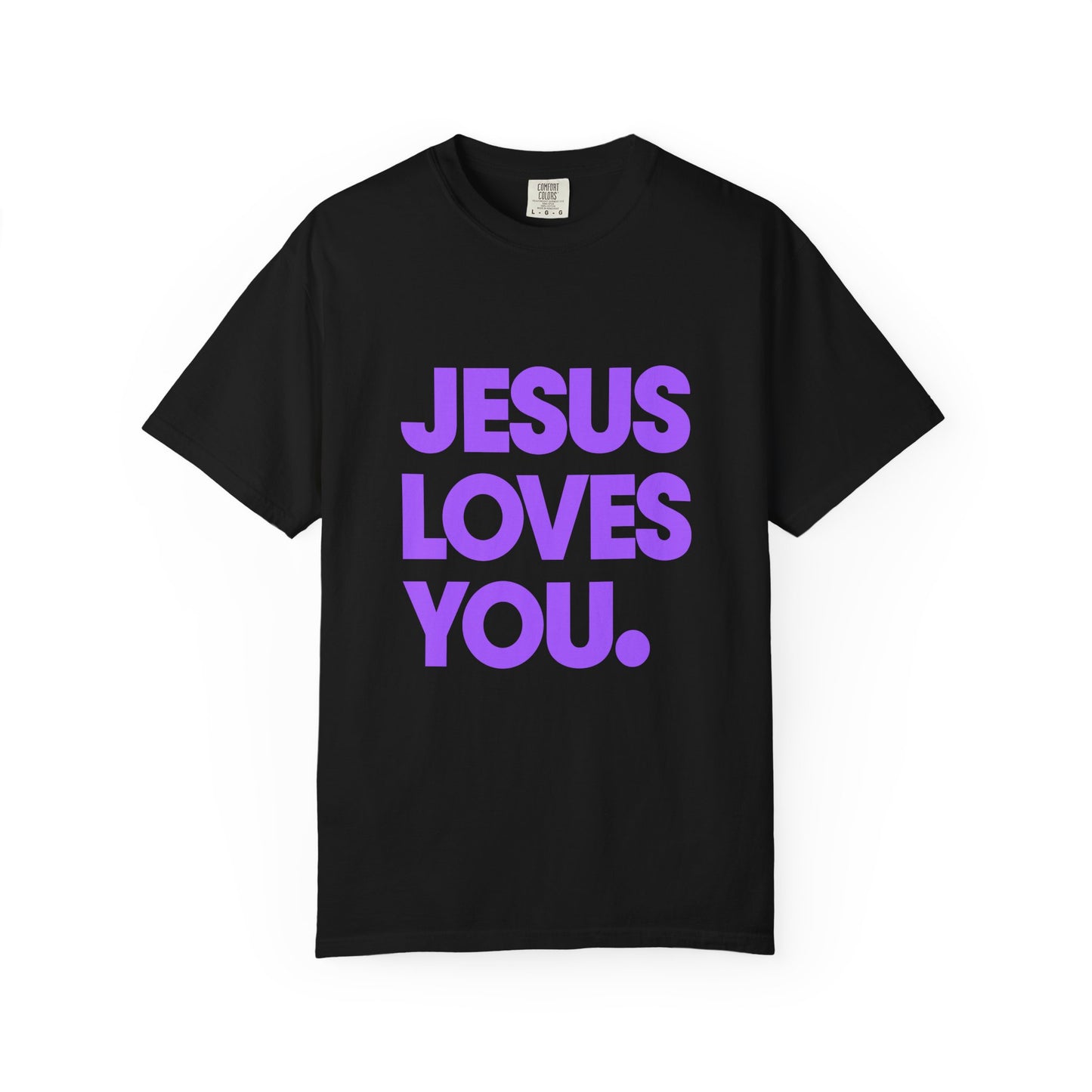 Jesus Loves You T-Shirt — Bold Purple Faith Tee