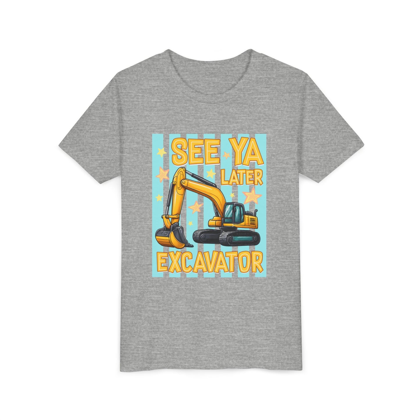 See Ya Later Excavator Youth Tee – Cute Construction Truck Shirt for Kids