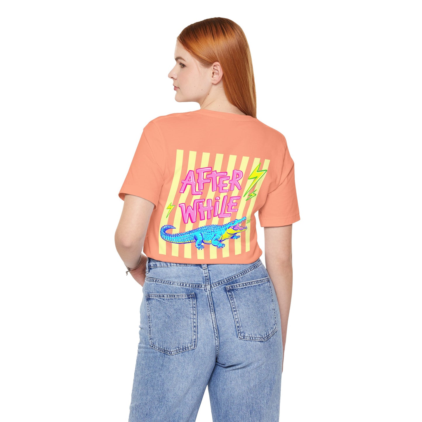 Later Alligator/After While Crocodile Tee — Retro Neon Graphic T-Shirt