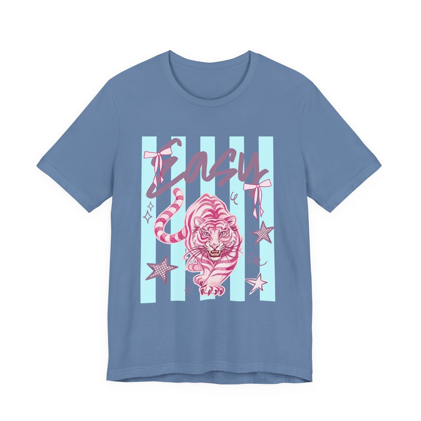 "Easy Tiger" Tee — Retro Pastel Graphic T-Shirt