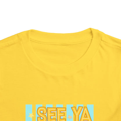 Toddler Tee — "See Ya Later Excavator" Construction Shirt