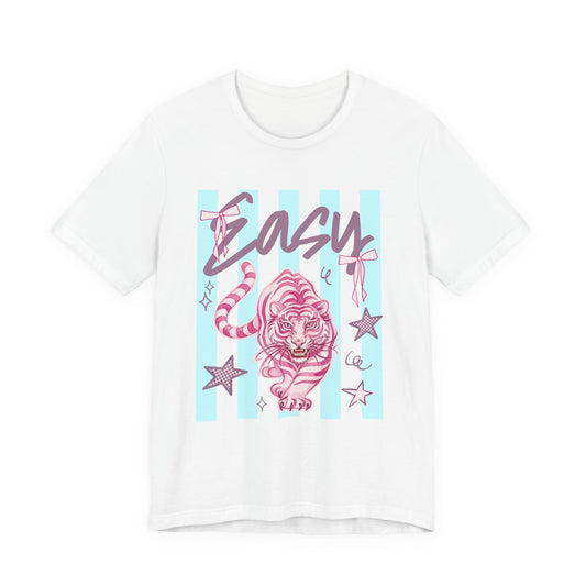 "Easy Tiger" Tee — Retro Pastel Graphic T-Shirt