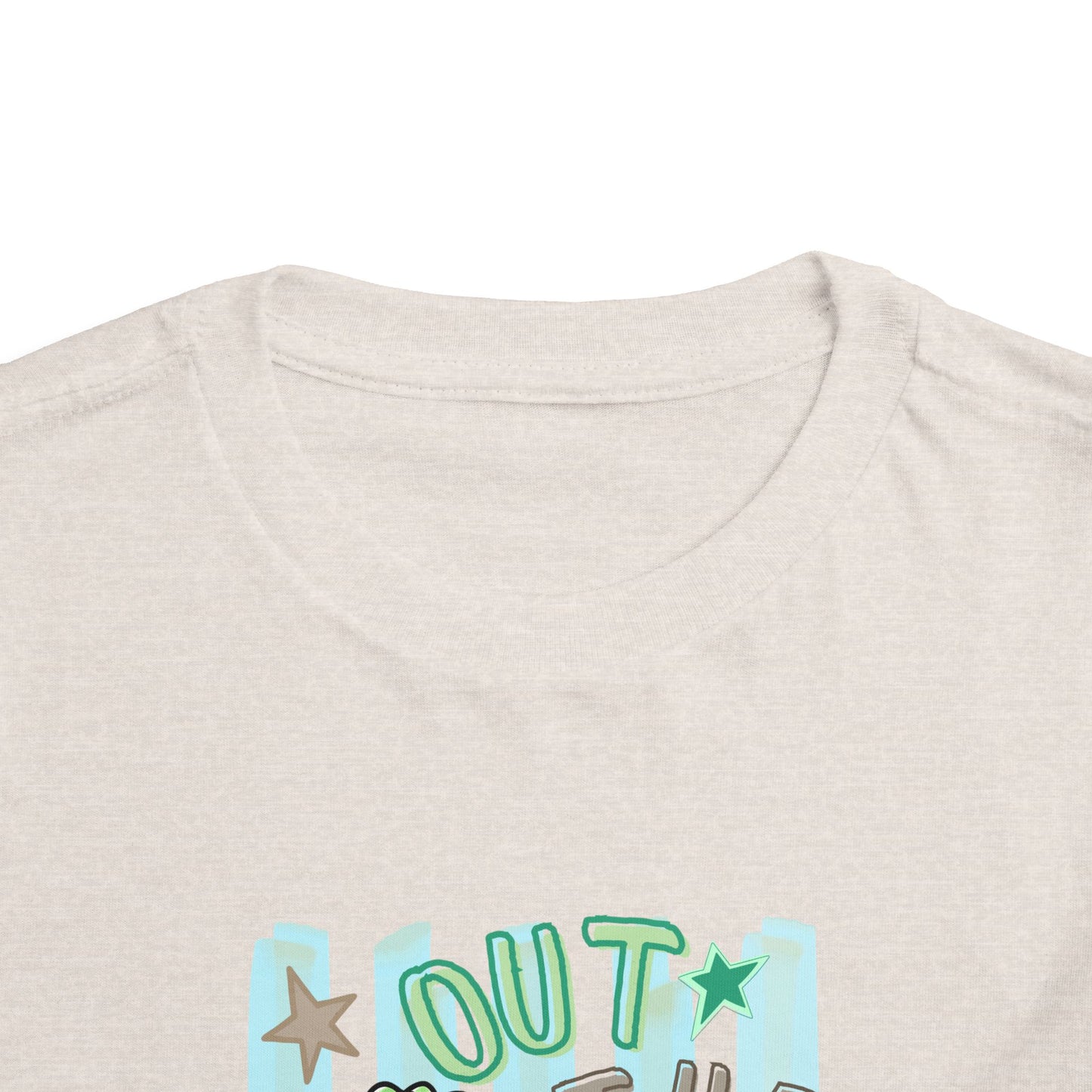 Toddler Tee - "Out the Door" Green Dino Graphic