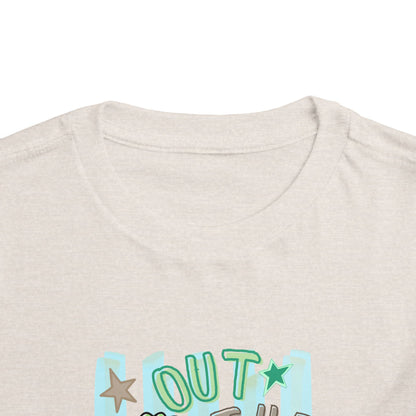 Toddler Tee - "Out the Door" Green Dino Graphic