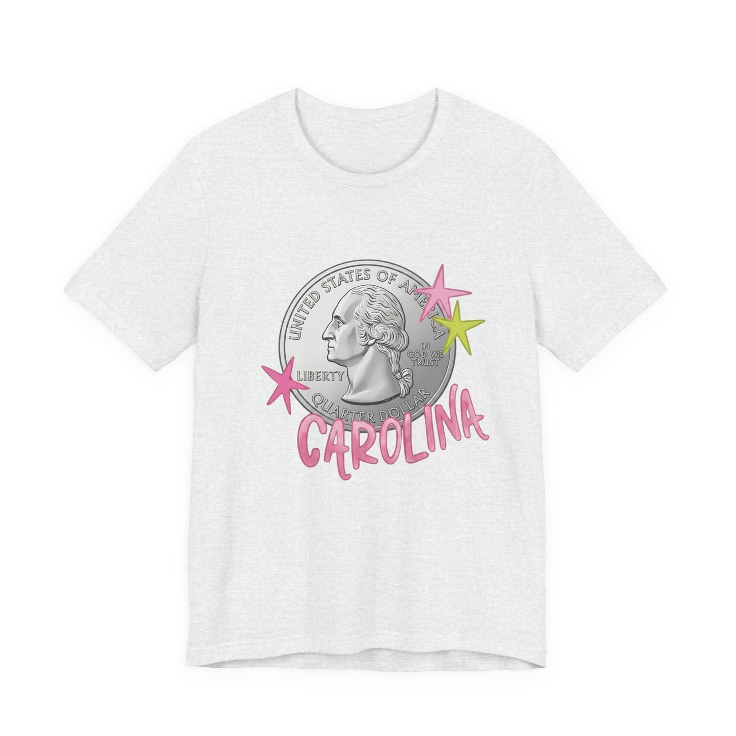 "Heads Carolina, Tail's California" Quarter Graphic Tee