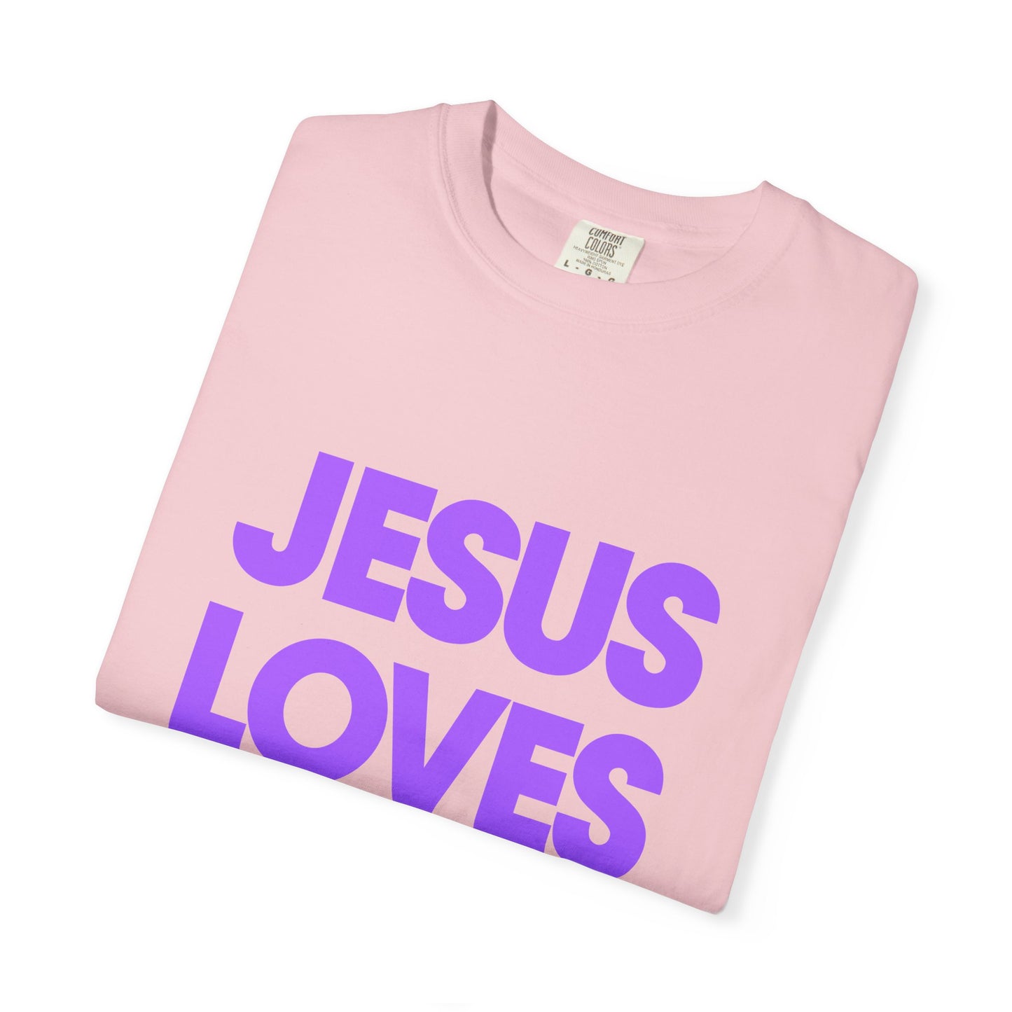Jesus Loves You T-Shirt — Bold Purple Faith Tee