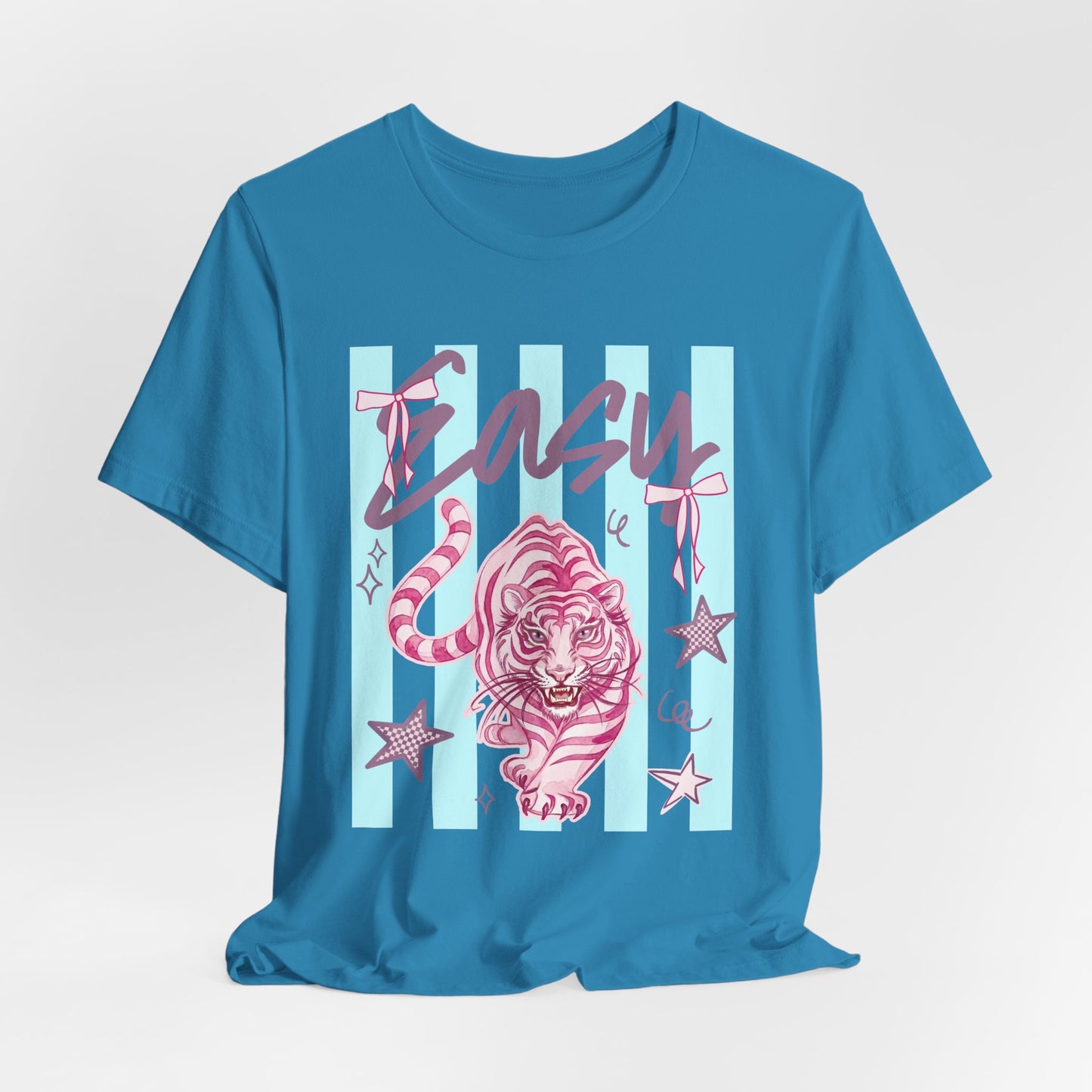 "Easy Tiger" Tee — Retro Pastel Graphic T-Shirt
