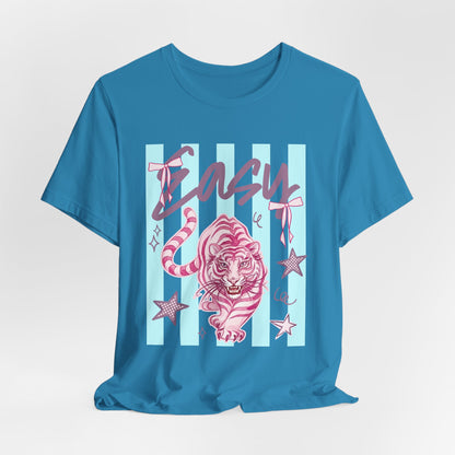 "Easy Tiger" Tee — Retro Pastel Graphic T-Shirt