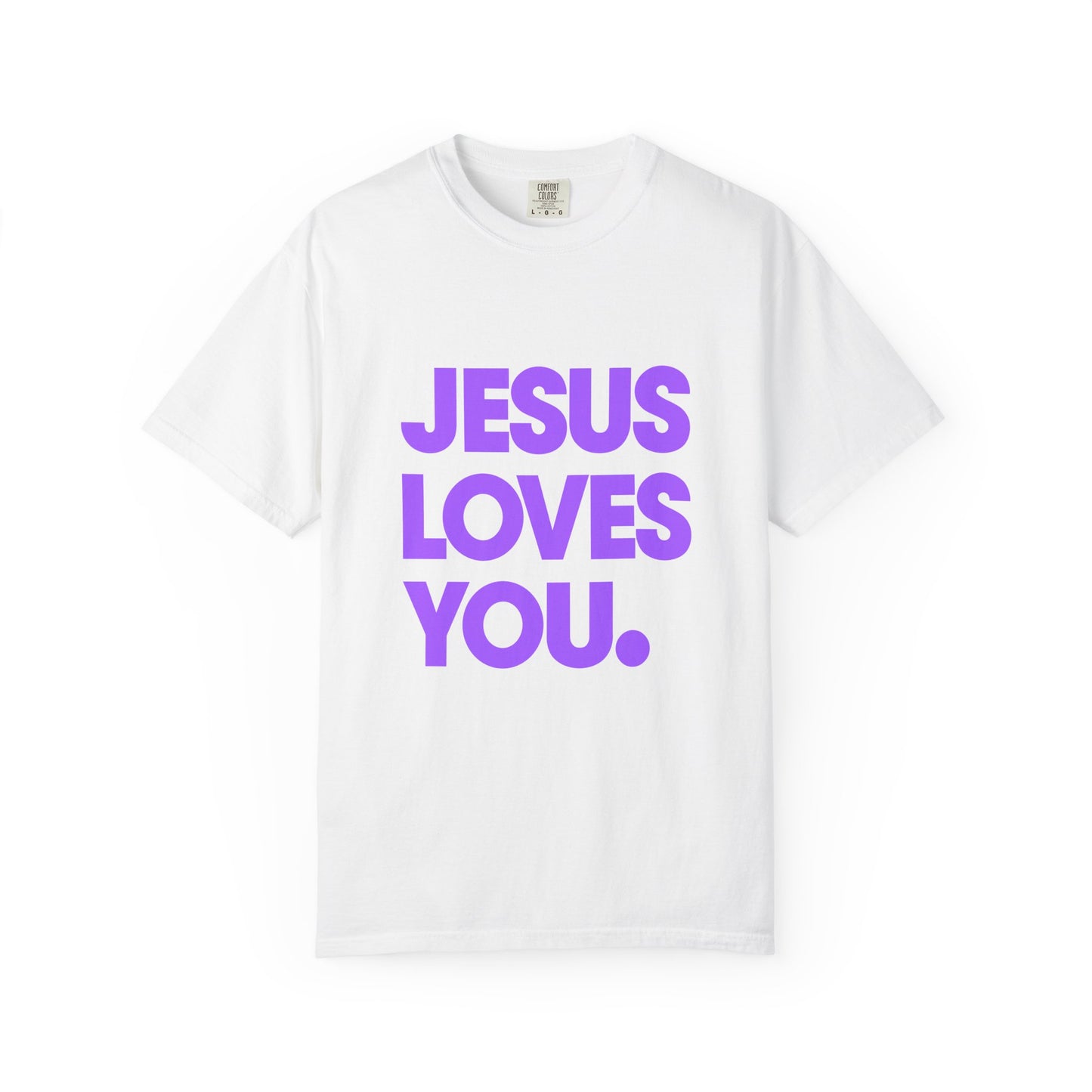 Jesus Loves You T-Shirt — Bold Purple Faith Tee