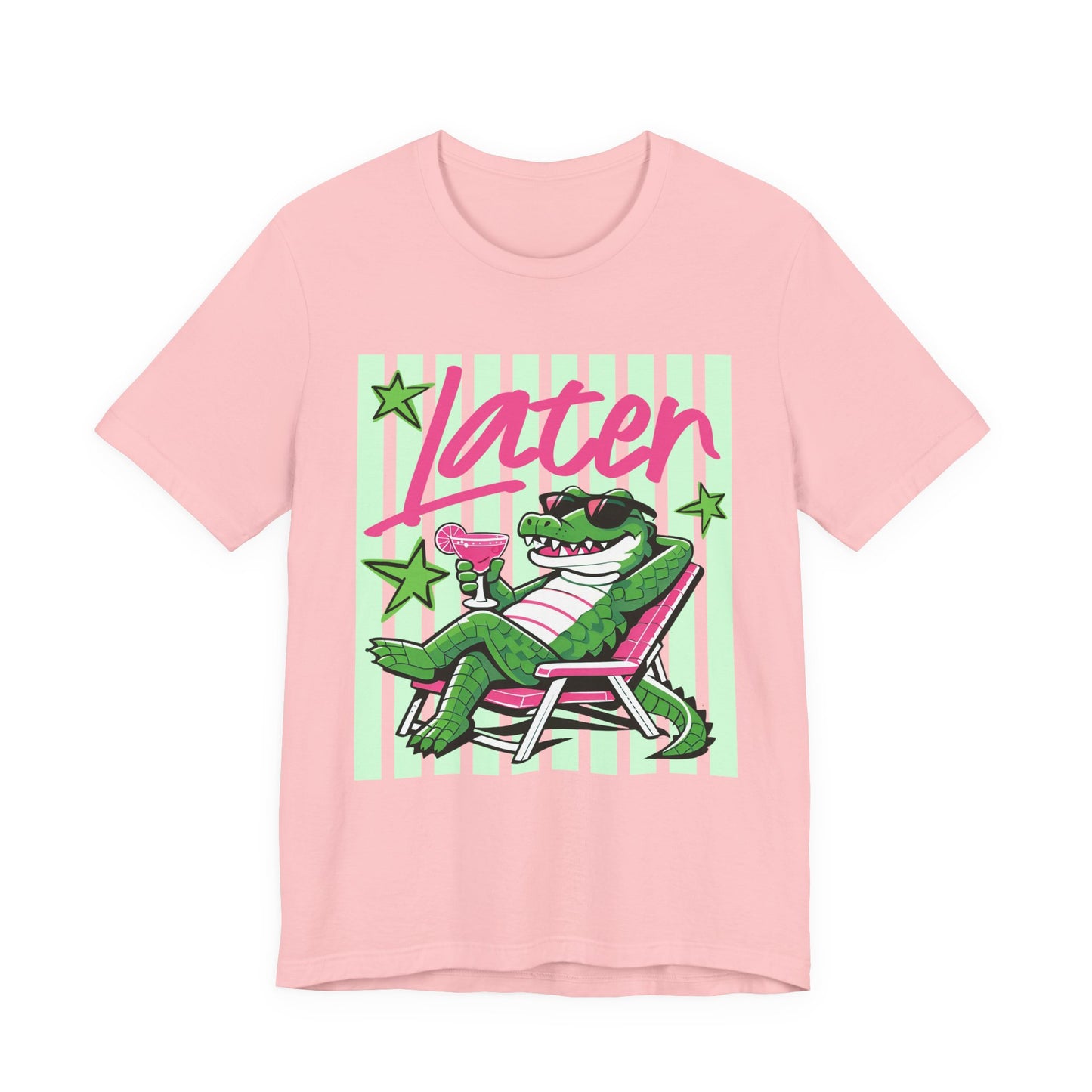 Later Alligator T‑Shirt — Retro Lounge Crocodile Tee