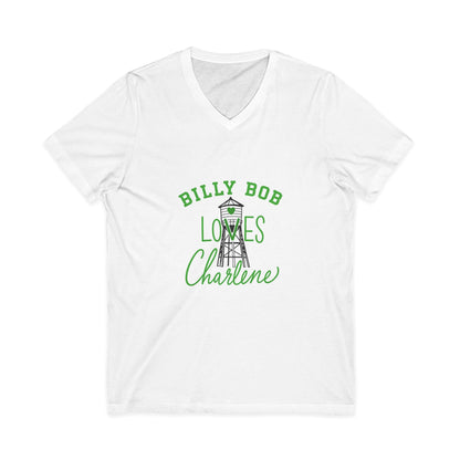 Personalized 'Billy Bob Loves Charlene' V-Neck Tee