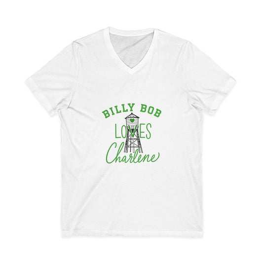 Personalized 'Billy Bob Loves Charlene' V-Neck Tee