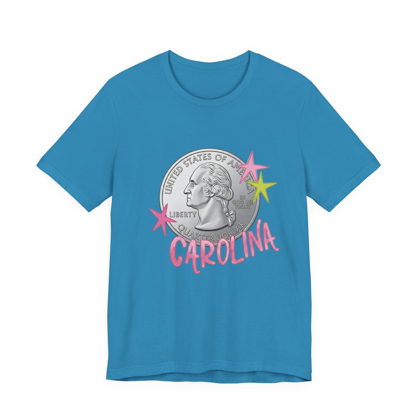 "Heads Carolina, Tail's California" Quarter Graphic Tee