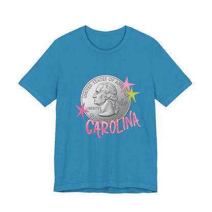 "Heads Carolina, Tail's California" Quarter Graphic Tee