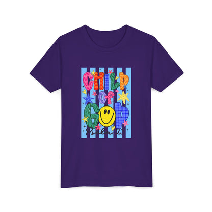 Child of God Youth T‑Shirt — Colorful Smiley Faith Tee