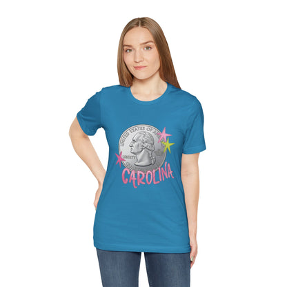 "Heads Carolina, Tail's California" Quarter Graphic Tee