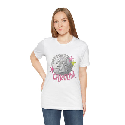 "Heads Carolina, Tail's California" Quarter Graphic Tee