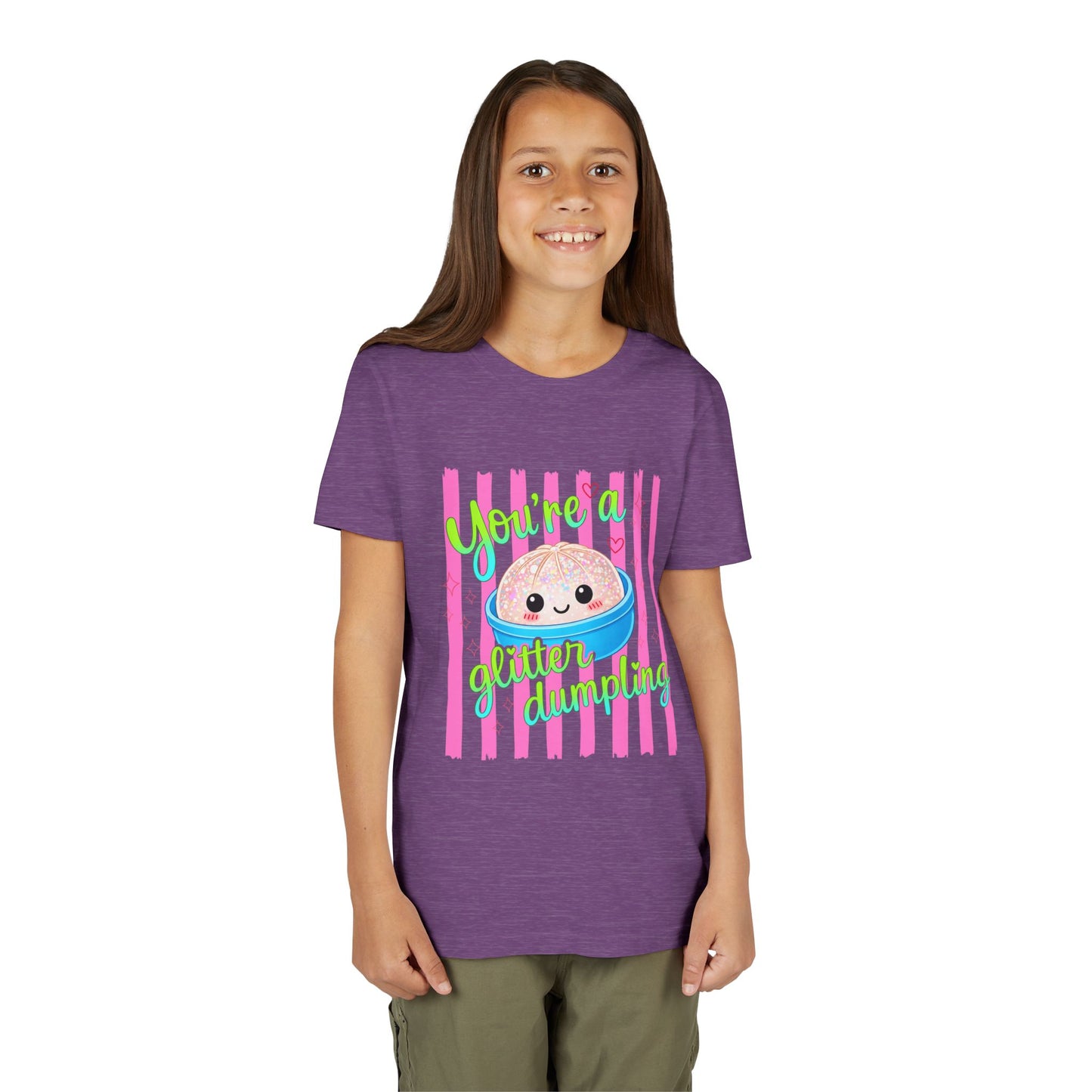 Youth Tee - "You're a Glitter Dumpling" Cute Squishy Dumpling Graphic T-Shirt