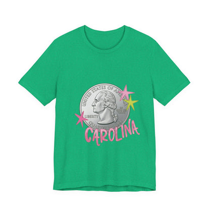 "Heads Carolina, Tail's California" Quarter Graphic Tee