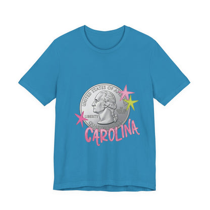 "Heads Carolina, Tail's California" Quarter Graphic Tee