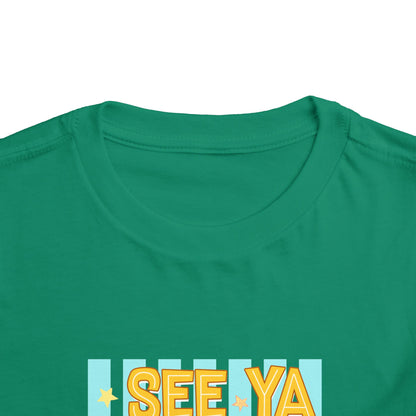 Toddler Tee — "See Ya Later Excavator" Construction Shirt