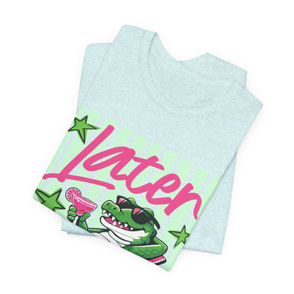 Later Alligator T‑Shirt — Retro Lounge Crocodile Tee