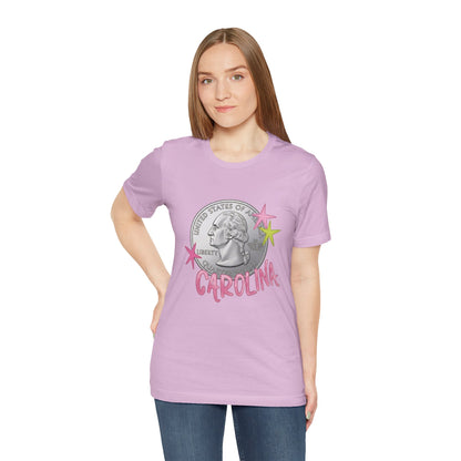"Heads Carolina, Tail's California" Quarter Graphic Tee