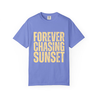 T-Shirt — "Forever Chasing Sunset" Graphic Tee