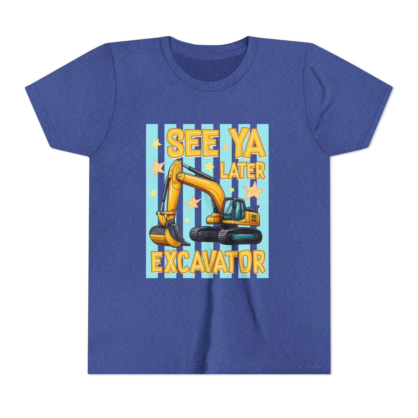 See Ya Later Excavator Youth Tee – Cute Construction Truck Shirt for Kids