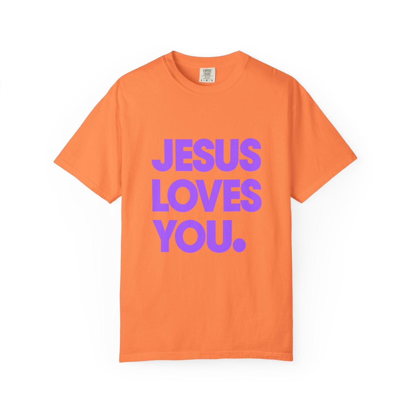 Jesus Loves You T-Shirt — Bold Purple Faith Tee