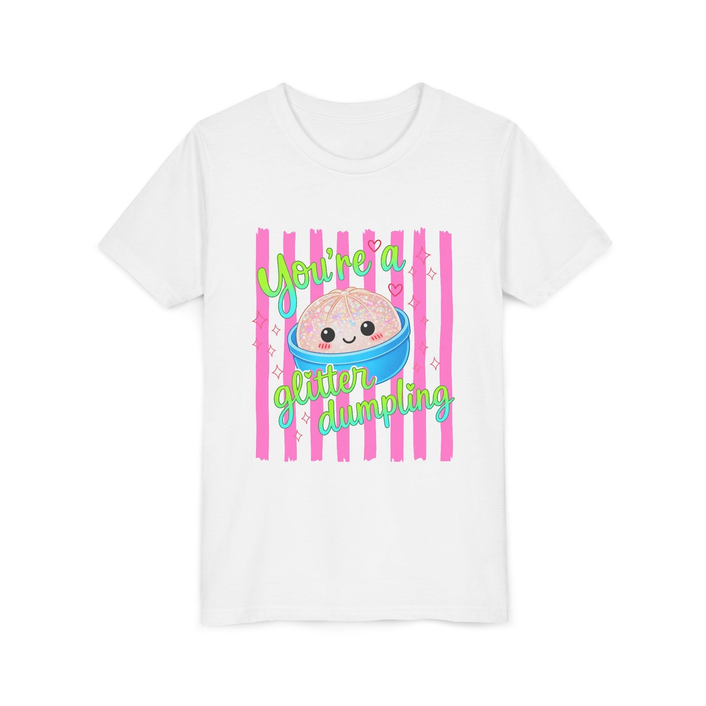 Youth Tee - "You're a Glitter Dumpling" Cute Squishy Dumpling Graphic T-Shirt
