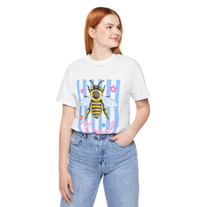 Kind Bee T-Shirt — Cute Striped Bee Graphic Tee ("Kind")