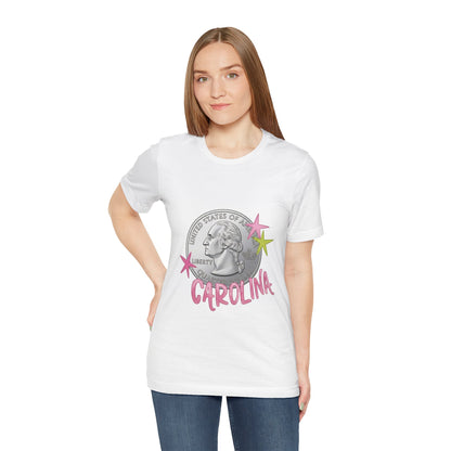 "Heads Carolina, Tail's California" Quarter Graphic Tee