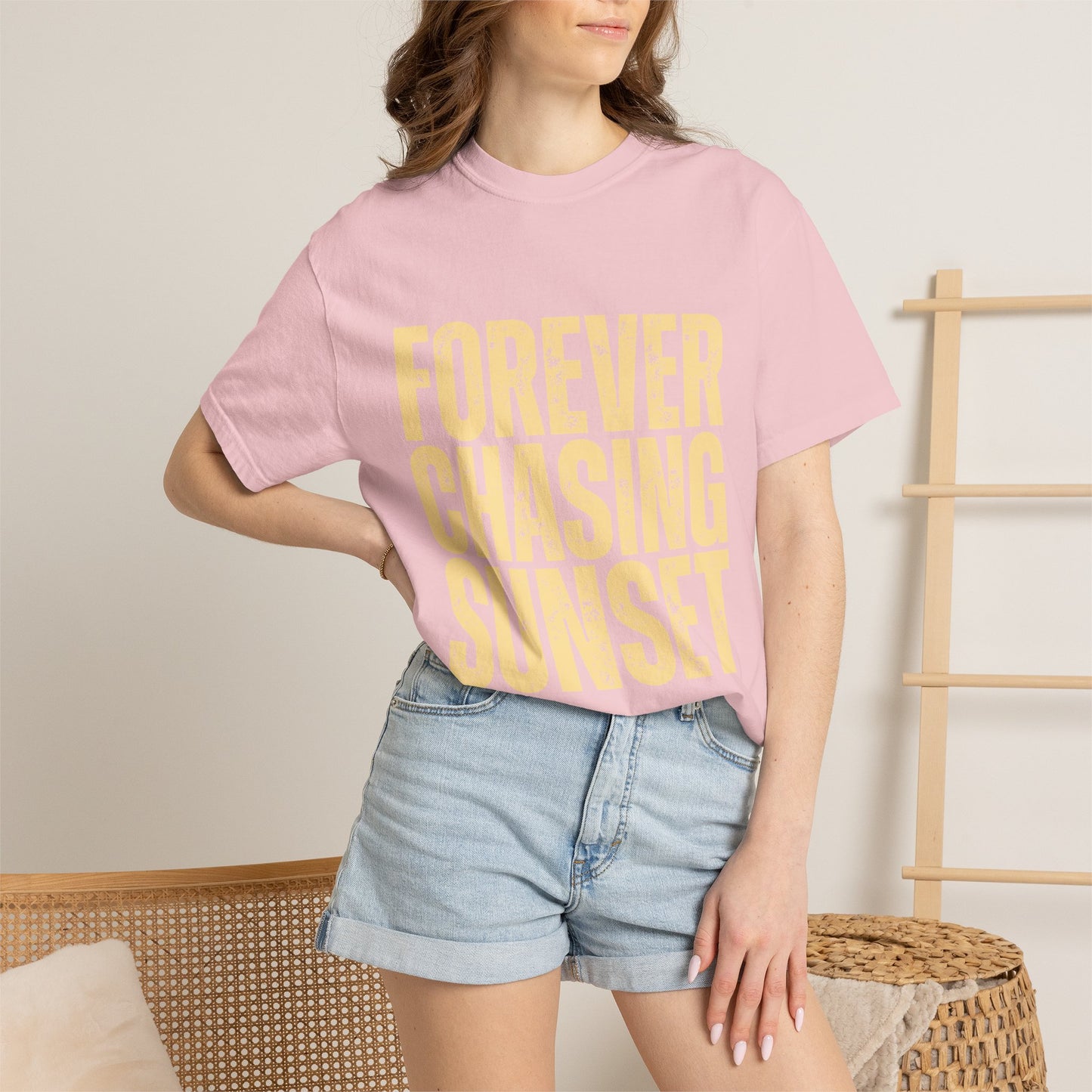 T-Shirt — "Forever Chasing Sunset" Graphic Tee