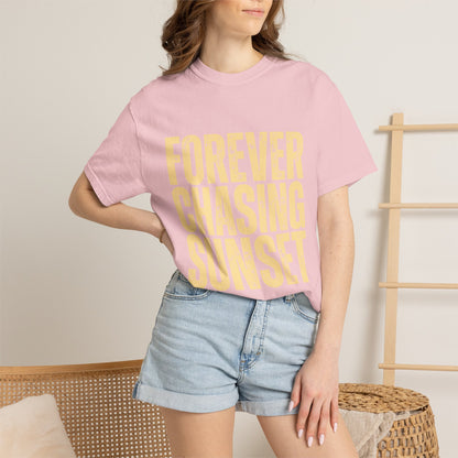 T-Shirt — "Forever Chasing Sunset" Graphic Tee