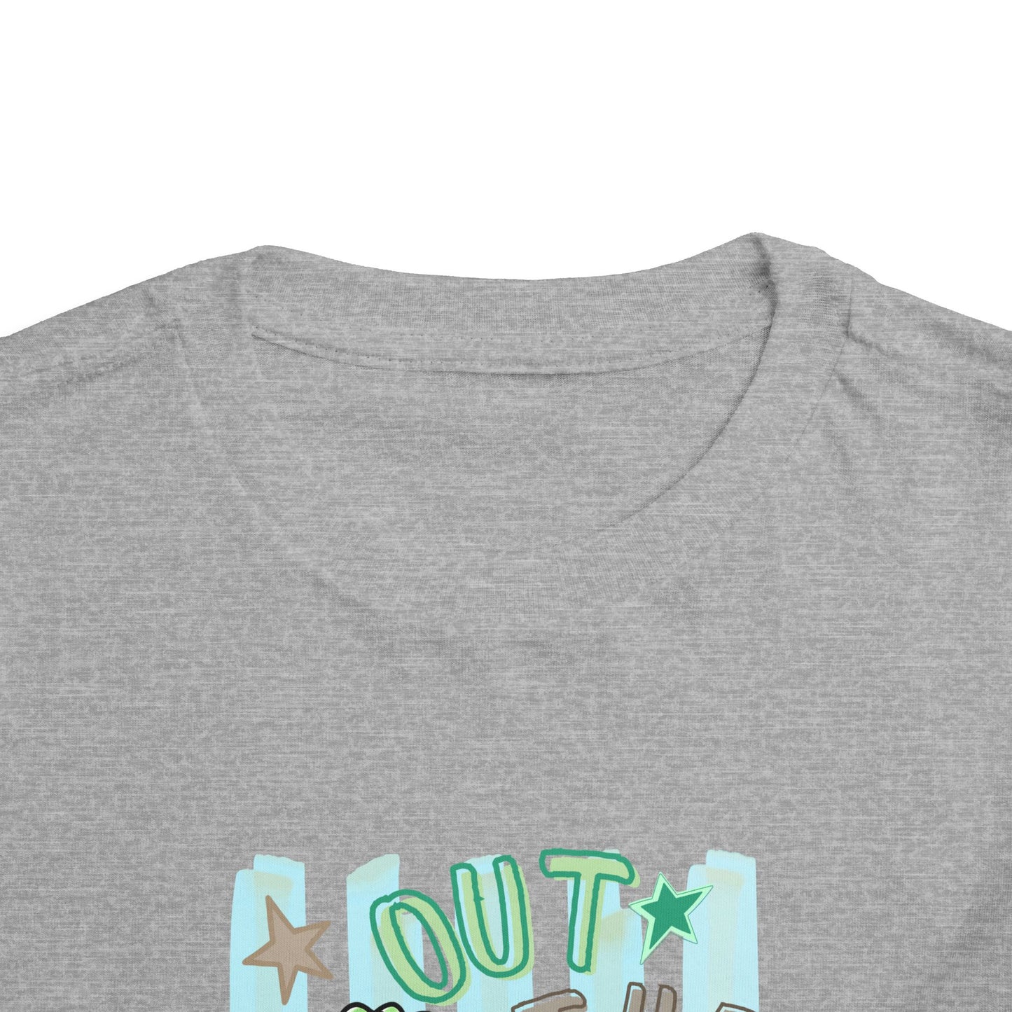 Toddler Tee - "Out the Door" Green Dino Graphic