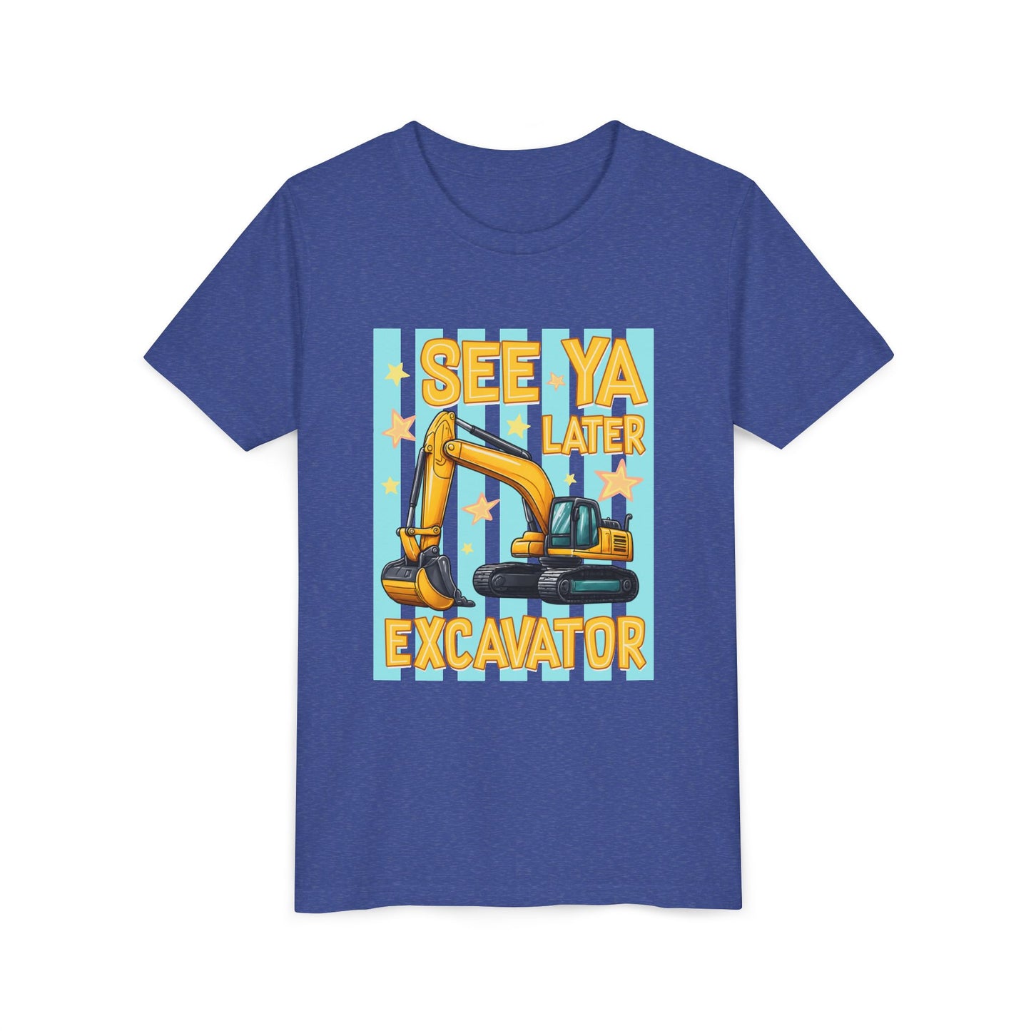See Ya Later Excavator Youth Tee – Cute Construction Truck Shirt for Kids