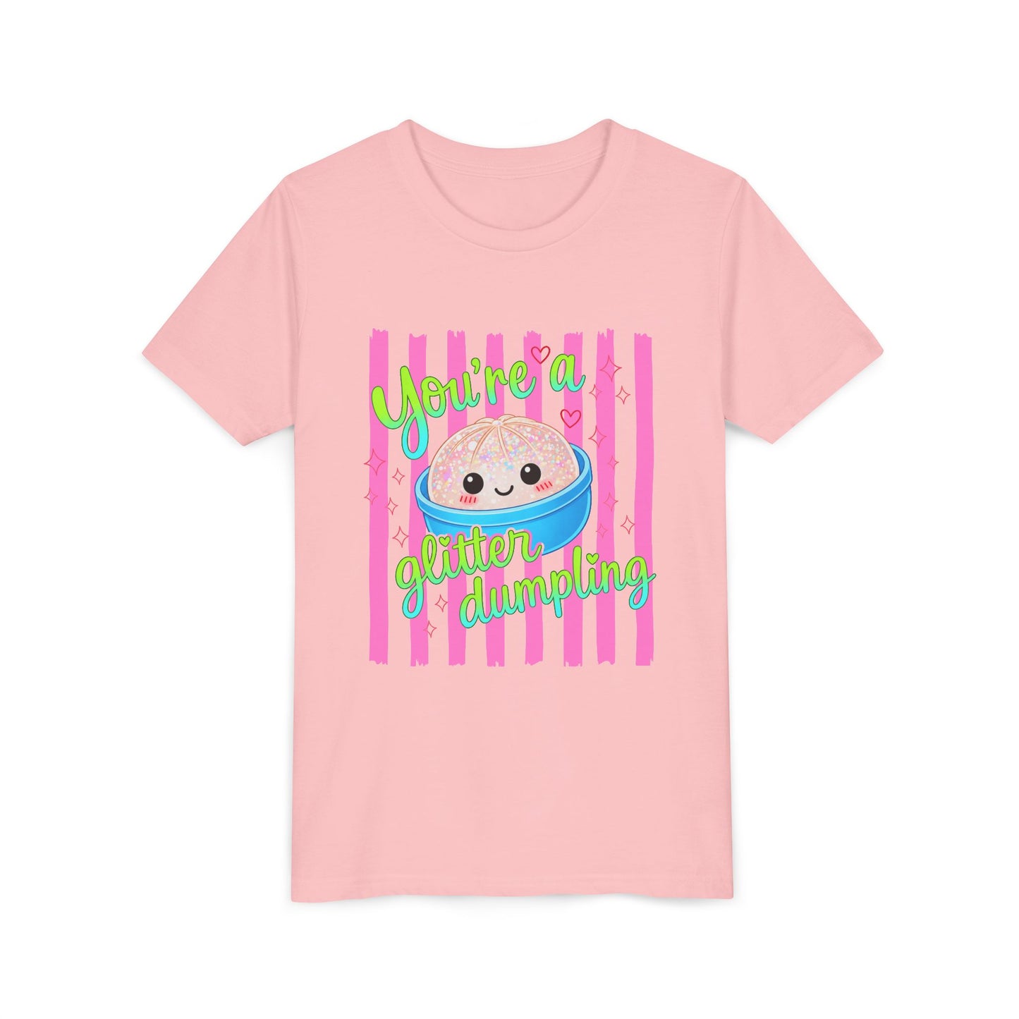 Youth Tee - "You're a Glitter Dumpling" Cute Squishy Dumpling Graphic T-Shirt