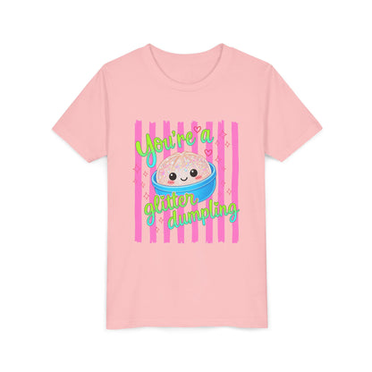 Youth Tee - "You're a Glitter Dumpling" Cute Squishy Dumpling Graphic T-Shirt