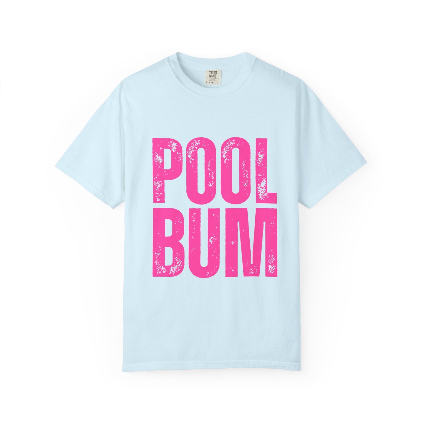 Pool Bum T-Shirt — Vintage Pink Graphic Tee for Pool Lovers