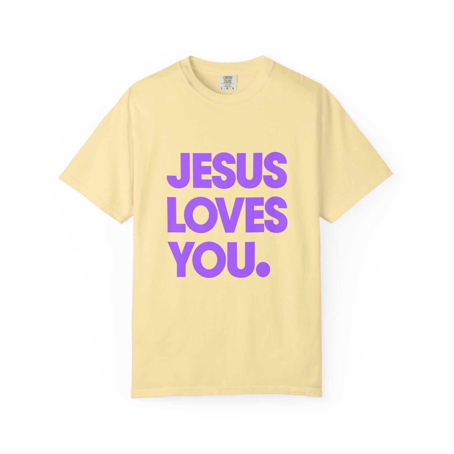 Jesus Loves You T-Shirt — Bold Purple Faith Tee