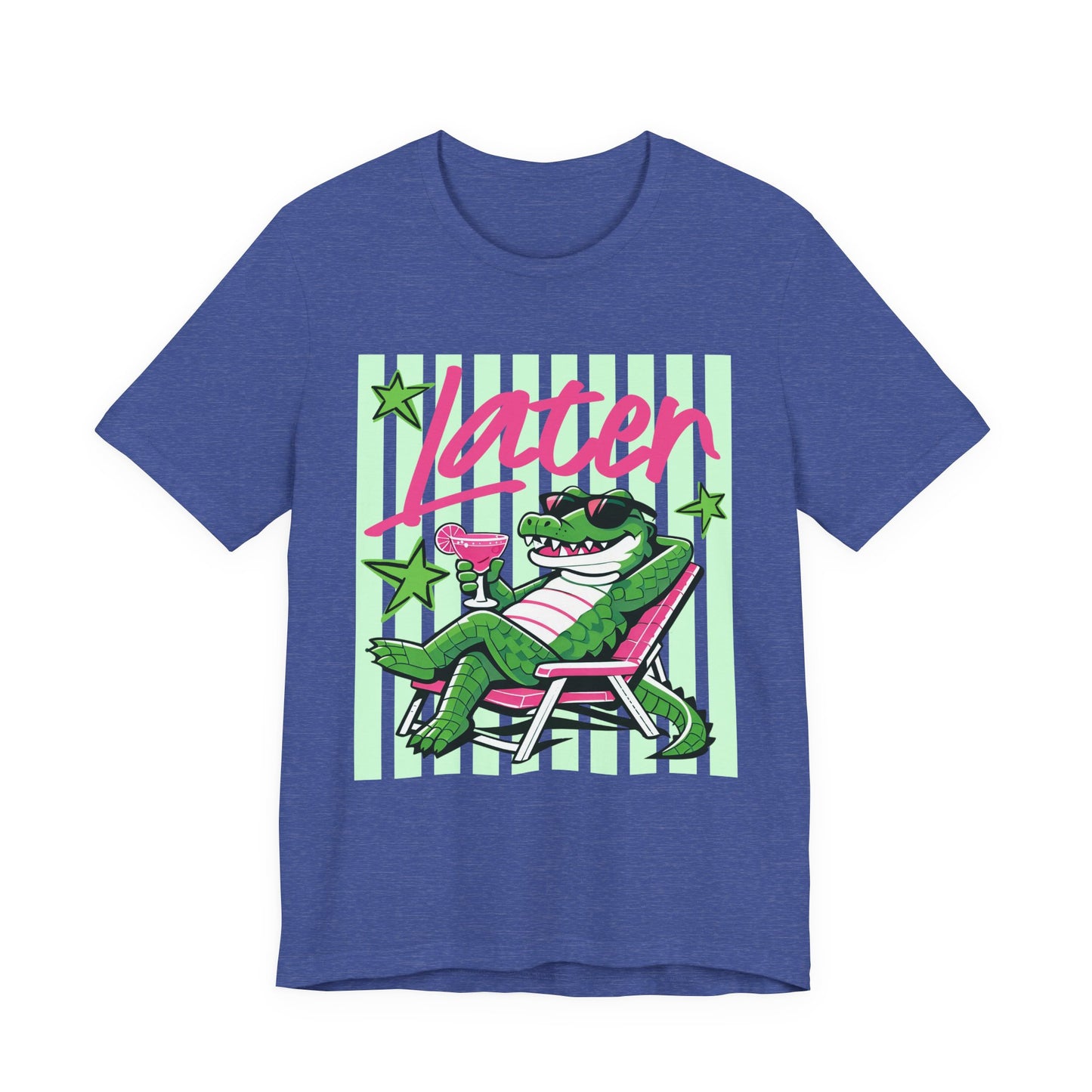 Later Alligator T‑Shirt — Retro Lounge Crocodile Tee