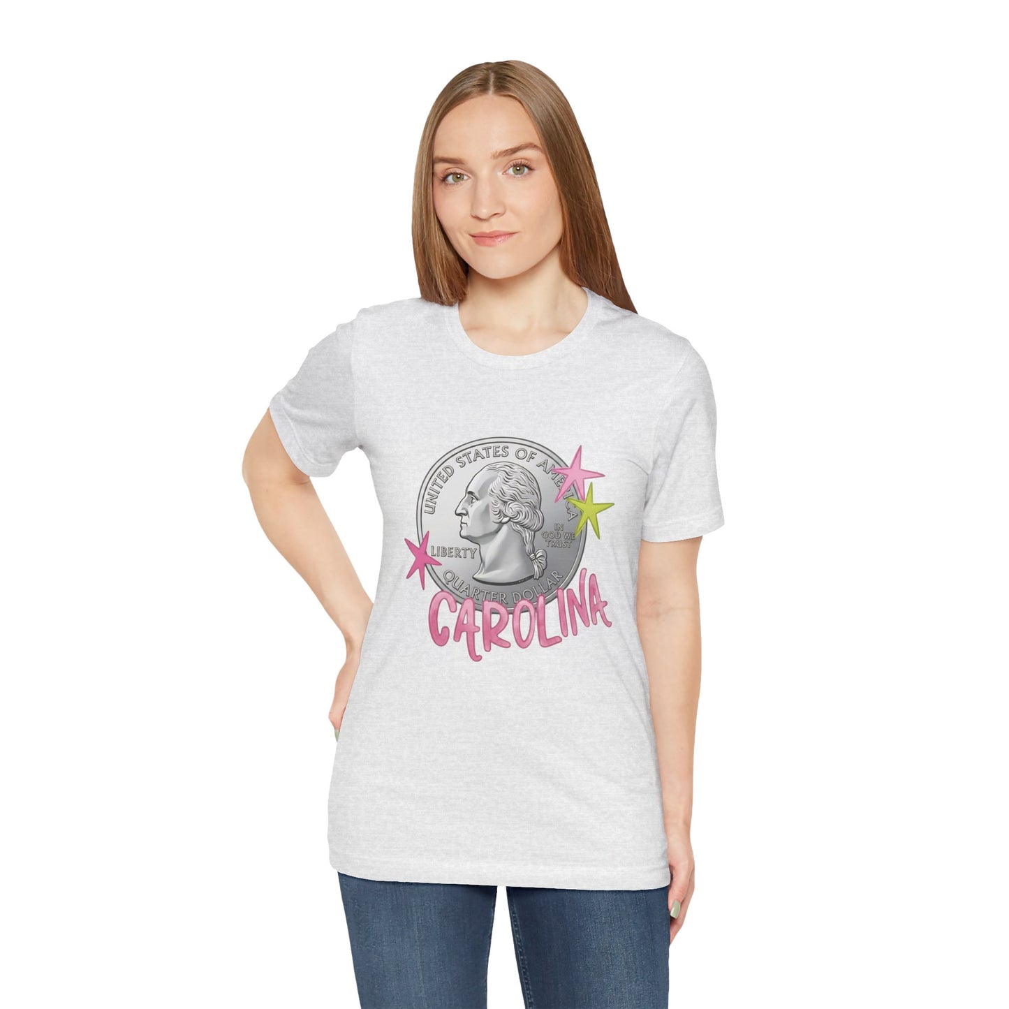 "Heads Carolina, Tail's California" Quarter Graphic Tee
