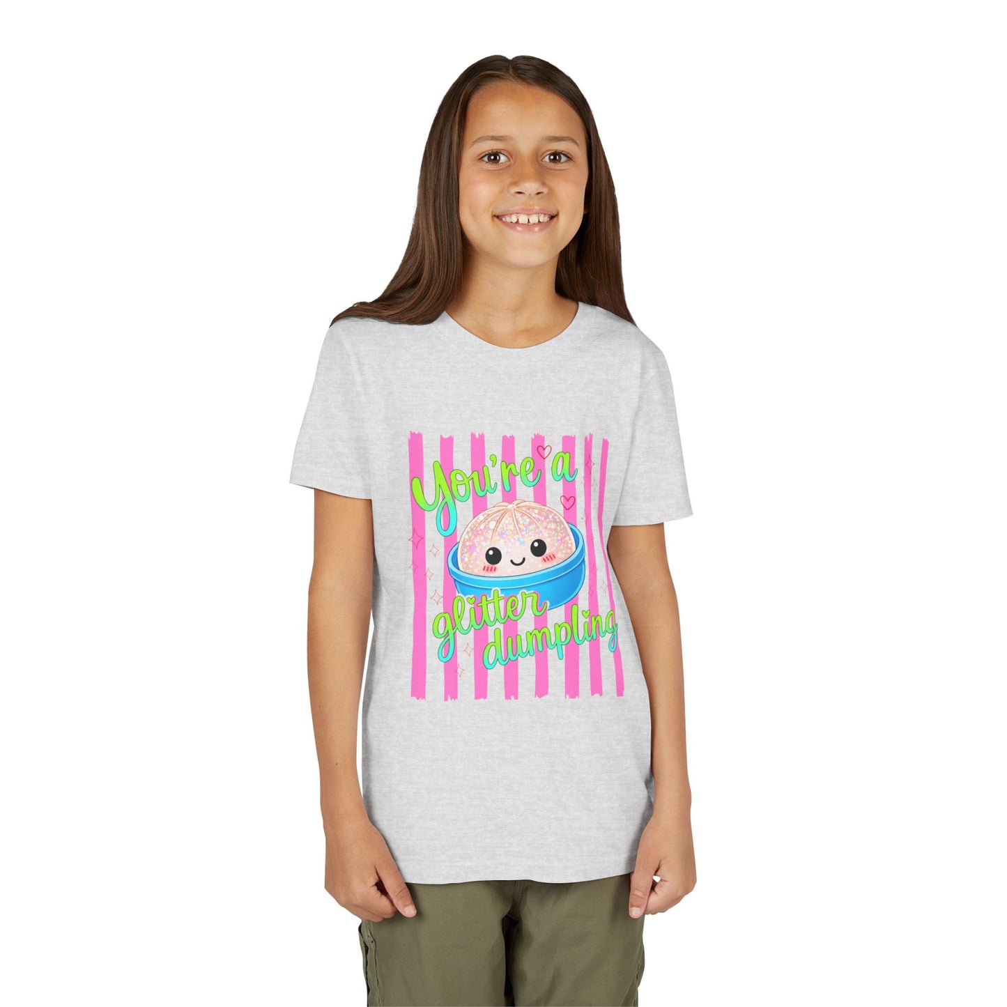 Youth Tee - "You're a Glitter Dumpling" Cute Squishy Dumpling Graphic T-Shirt