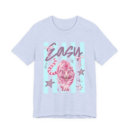 "Easy Tiger" Tee — Retro Pastel Graphic T-Shirt