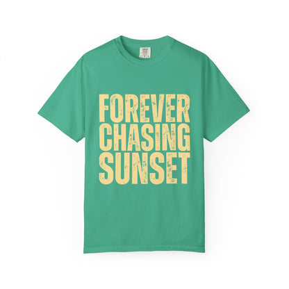 T-Shirt — "Forever Chasing Sunset" Graphic Tee